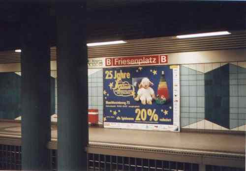 Plakat in Köln